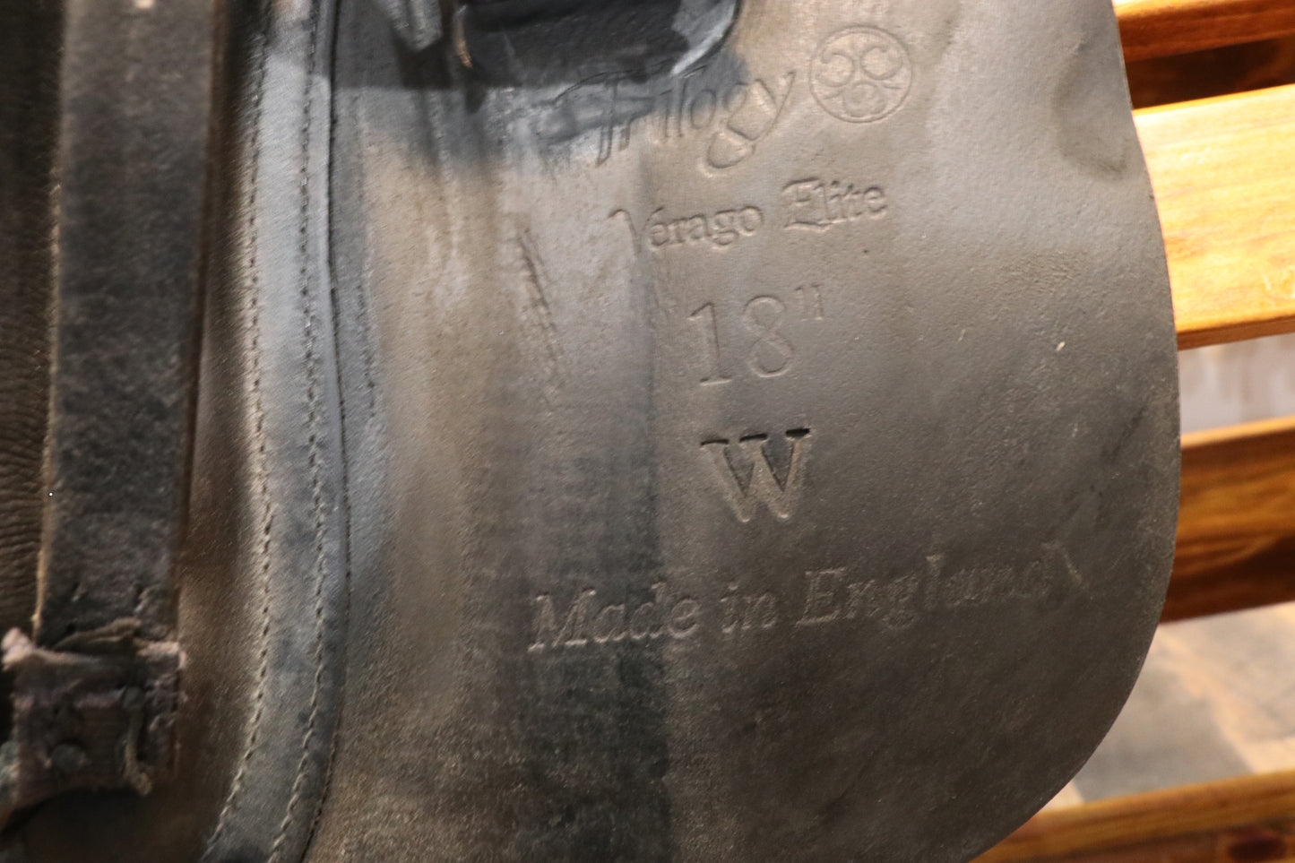Trilogy Verago Elite Dressage Saddle – 18” seat (rides like a 17.5”) USED